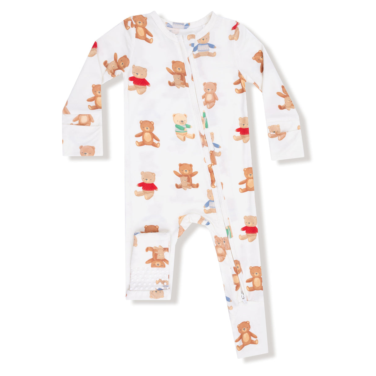 Angel Dear Teddy Bear Collection 2-Way Zipper Romper