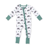 Angel Dear Black Bears Convertible Bamboo Romper