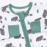 Angel Dear Black Bears Convertible Bamboo Romper