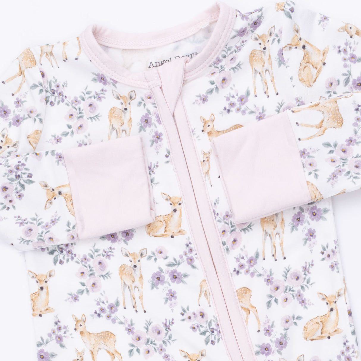 Angel Dear Floral Deer Convertible Bamboo Romper
