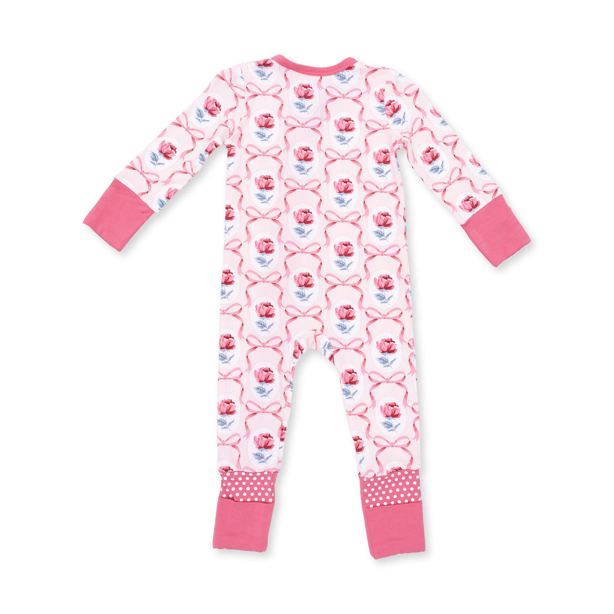 Angel Dear Leslie Rose Convertible Bamboo Romper