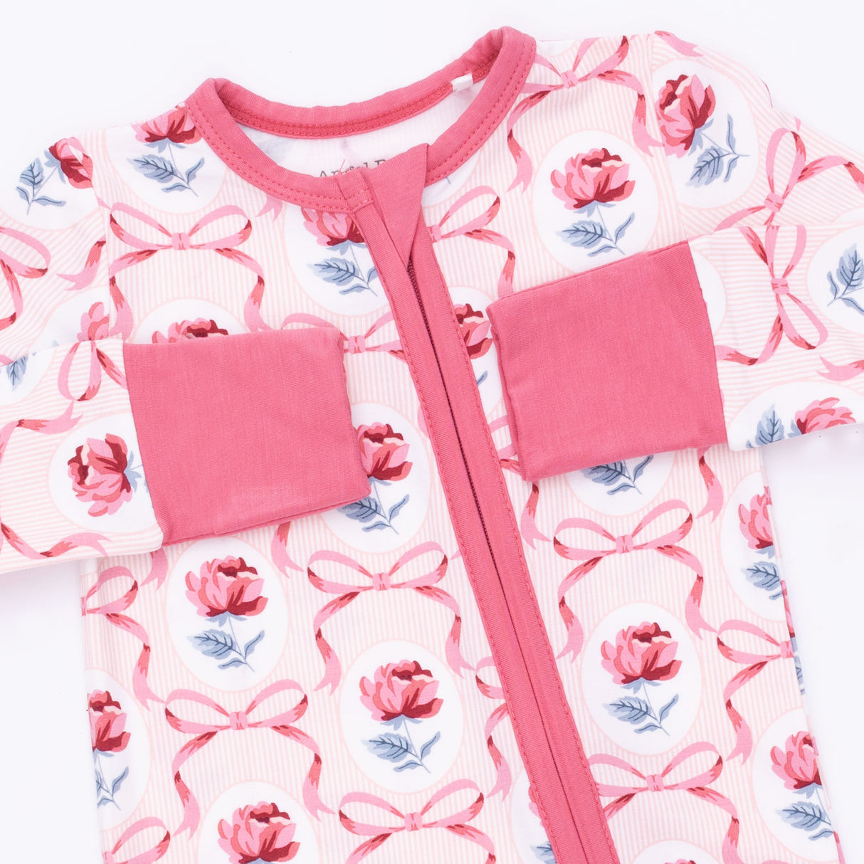 Angel Dear Leslie Rose Convertible Bamboo Romper