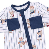 Angel Dear Mixed Sports Bears Convertible Bamboo Romper