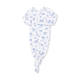 Angel Dear Farm Friends Bamboo Knotted Gown & Hat Set | 0-3M