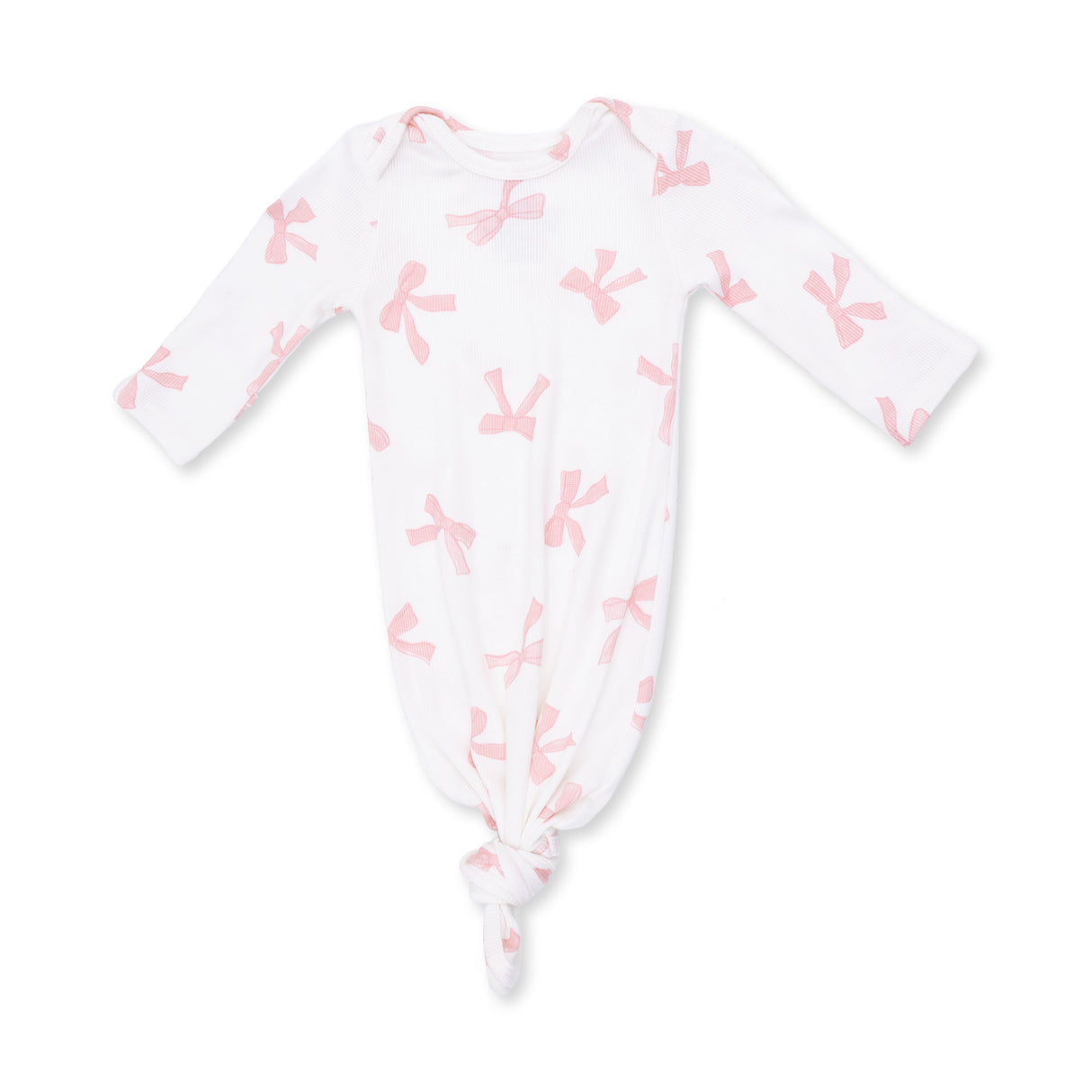 Angel Dear Pretty Bows Bamboo Knotted Gown & Headband Set | 0-3M