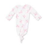 Angel Dear Pretty Bows Bamboo Knotted Gown & Headband Set | 0-3M