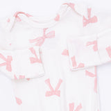 Angel Dear Pretty Bows Bamboo Knotted Gown & Headband Set | 0-3M