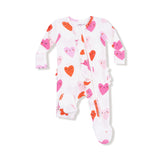 Angel Dear Happy Hearts 2-Way Ruffle Zipper Footie