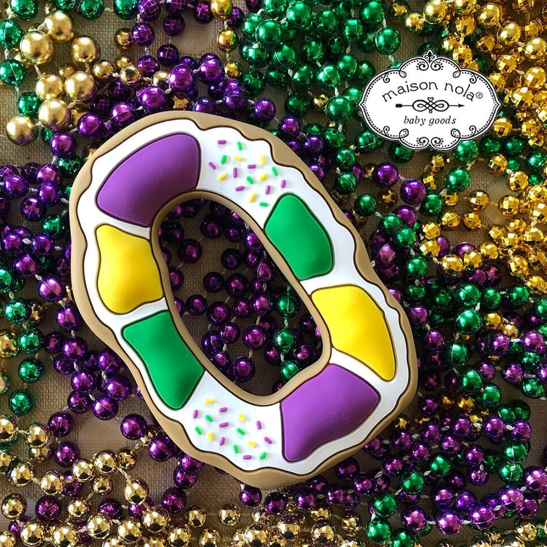 King Cake Silicone Teether