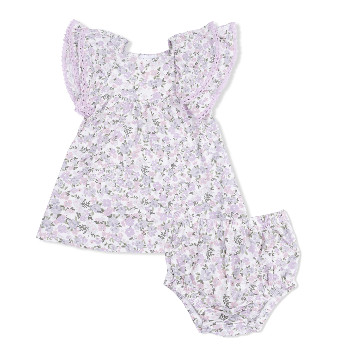 Angel Dear Shannon Floral V-Neck Dress and Bloomer