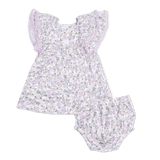 Angel Dear Shannon Floral V-Neck Dress and Bloomer