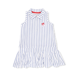 Angel Dear Baseball Stripe Polo Dress w/ Cartwheel Short