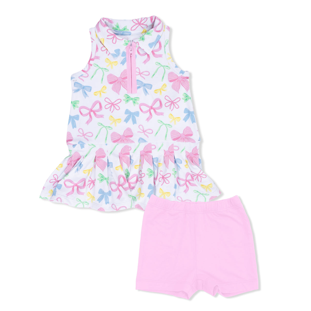Angel Dear Sweet Bows Polo Tennis Dress w/ Cartwheel Short