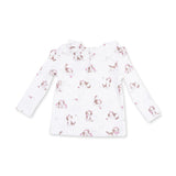 Angel Dear Explorer Puppy Pink Long Sleeve Romper Top & Pant