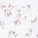 Angel Dear Explorer Puppy Pink Long Sleeve Romper Top & Pant