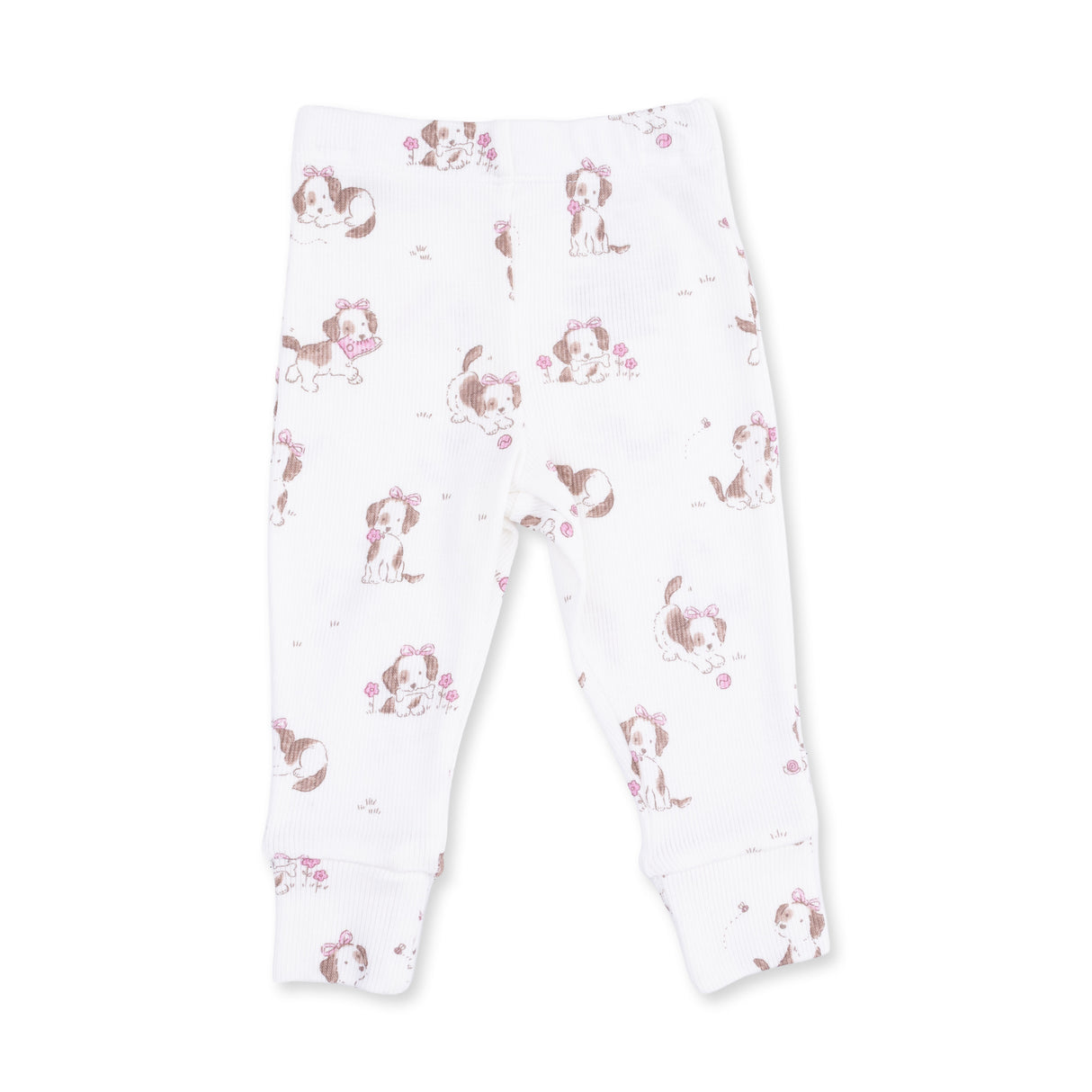 Angel Dear Explorer Puppy Pink Long Sleeve Romper Top & Pant