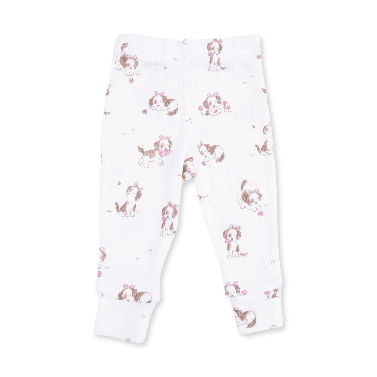 Angel Dear Explorer Puppy Pink Long Sleeve Romper Top & Pant