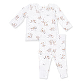 Angel Dear Explorer Puppy Blue Long Sleeve Henley Play Set