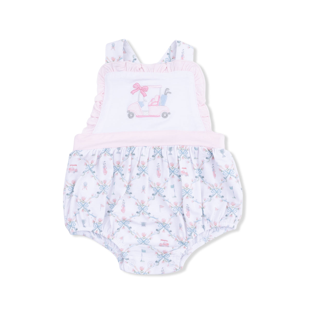 Angel Dear Golf Trellis Pink Ruffle Bubble