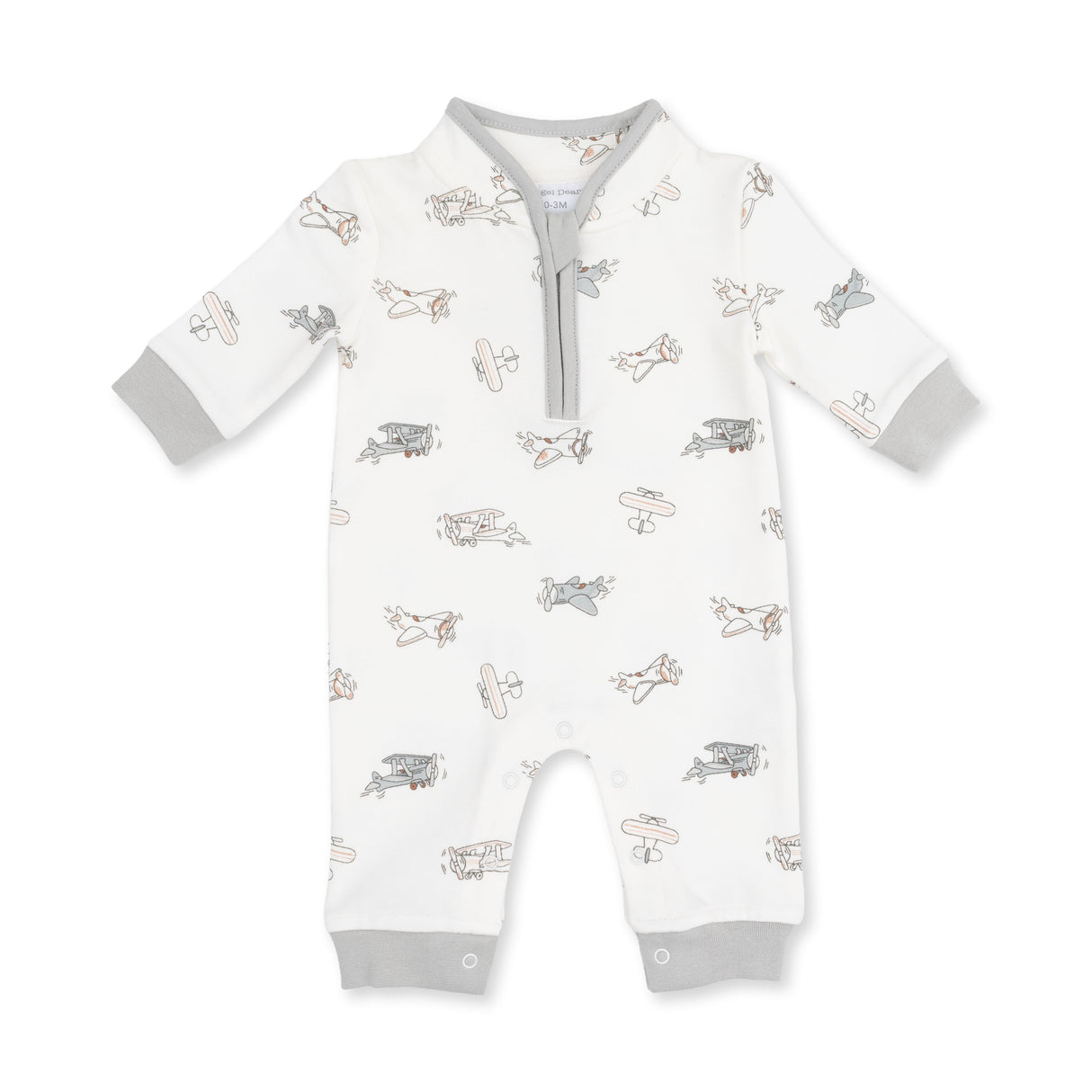 Angel Dear Vintage Airplane Pilots Zip Neck Romper