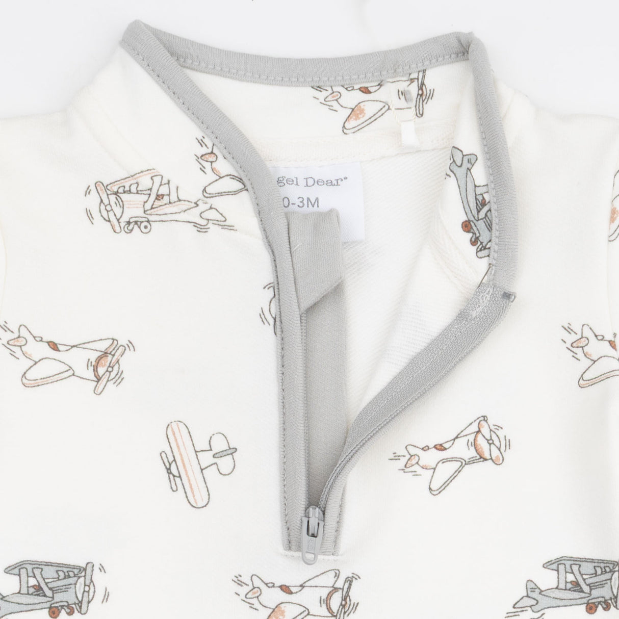 Angel Dear Vintage Airplane Pilots Zip Neck Romper