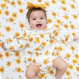 Angel Dear Baby Sunflower Classic Bubble w/ Peter Pan Collar
