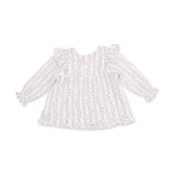 Angel Dear Catarina Floral Muslin Long Sleeve Ruffle Tunic & Smocked Pant