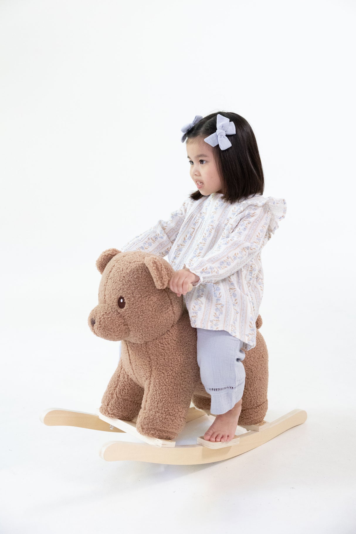 Angel Dear Catarina Floral Muslin Long Sleeve Ruffle Tunic & Smocked Pant