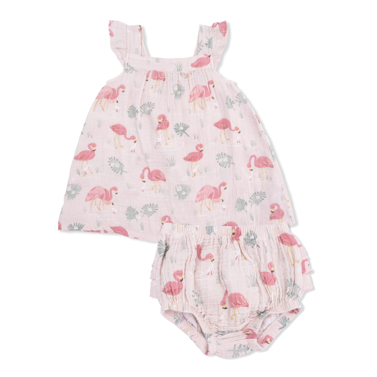 Angel Dear Flamingos Sundress & Bloomer