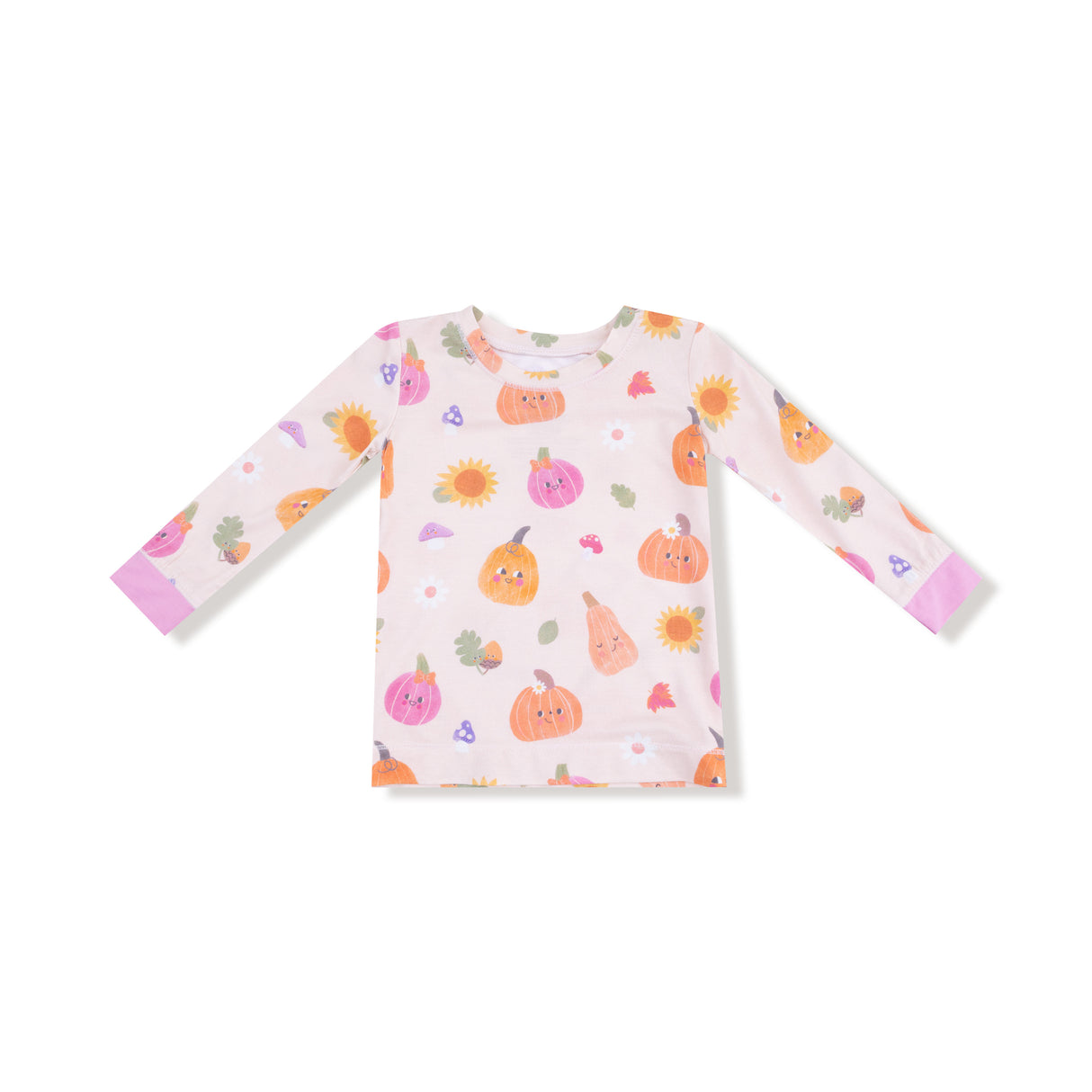 Angel Dear Autumn Pumpkins Pink Loungewear Set