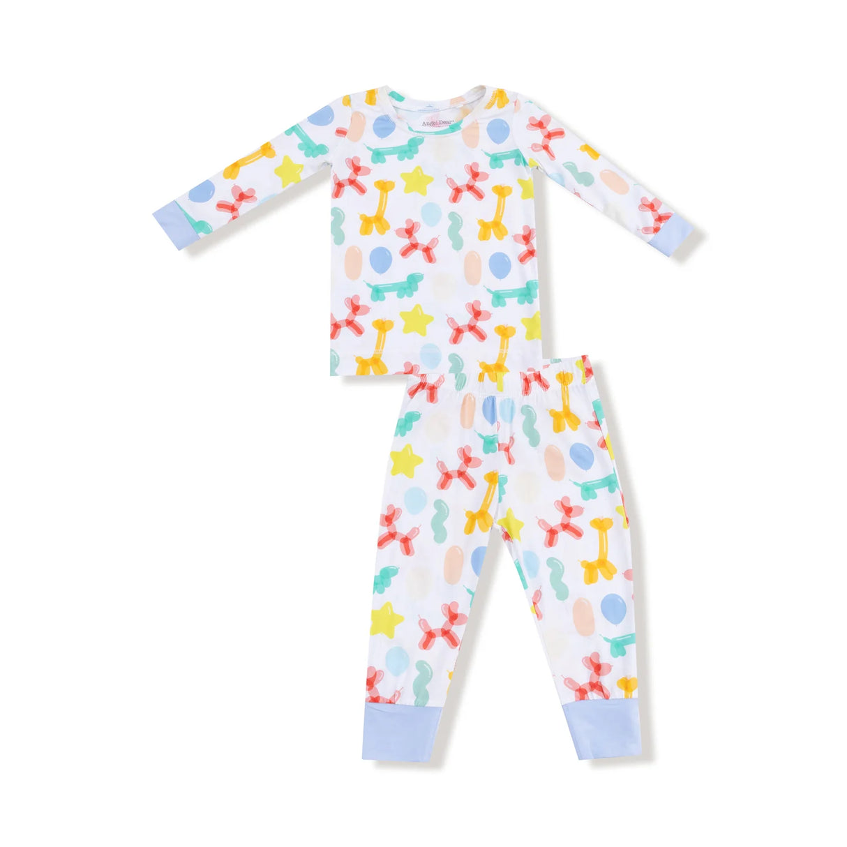 Angel Dear Balloon Animals Blue Long Sleeve Loungewear Set