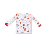 Angel Dear Basketball Uni Long Sleeve Bamboo Loungewear Set