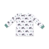 Angel Dear Black Bears Bamboo Long Sleeve Loungewear Set