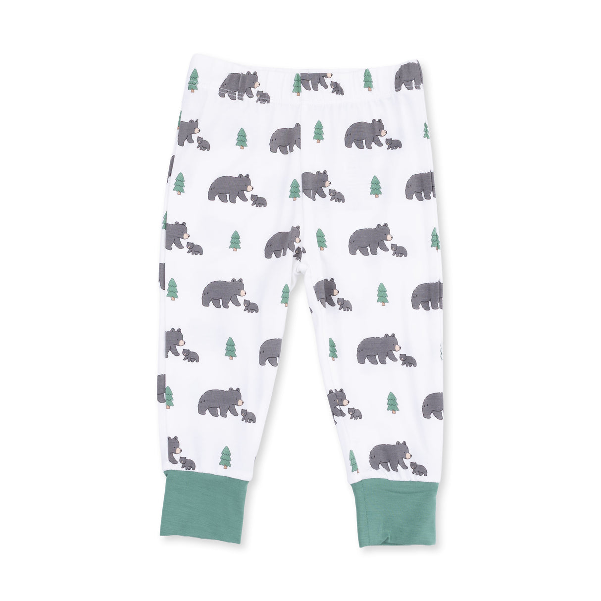 Angel Dear Black Bears Bamboo Long Sleeve Loungewear Set
