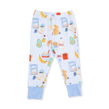 Angel Dear Breakfast Club Blue Bamboo Long Sleeve Loungewear Set