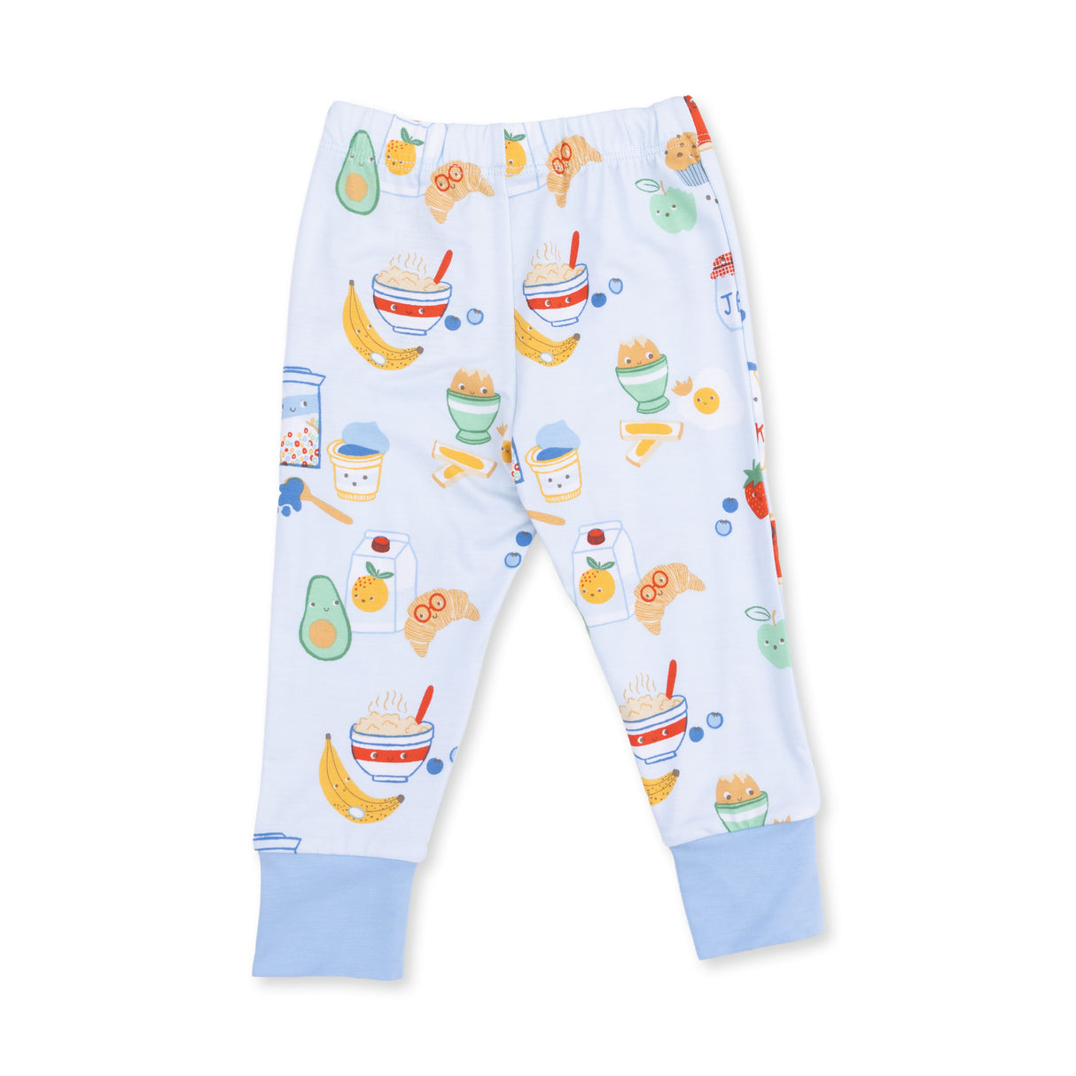 Angel Dear Breakfast Club Blue Bamboo Long Sleeve Loungewear Set