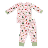 Angel Dear Christmas Dogs Pink L/S Loungewear Set