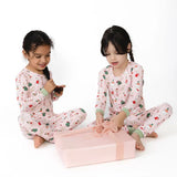 Angel Dear Christmas Dogs Pink L/S Loungewear Set