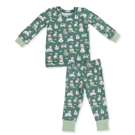 Angel Dear Christmas Dogs Uni L/S Loungewear Set