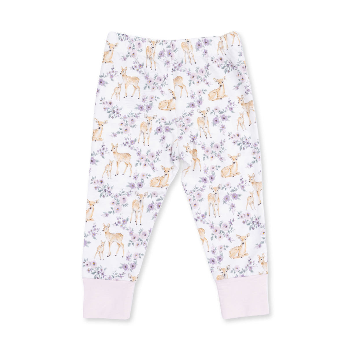 Angel Dear Floral Deer Bamboo Long Sleeve Loungewear Set