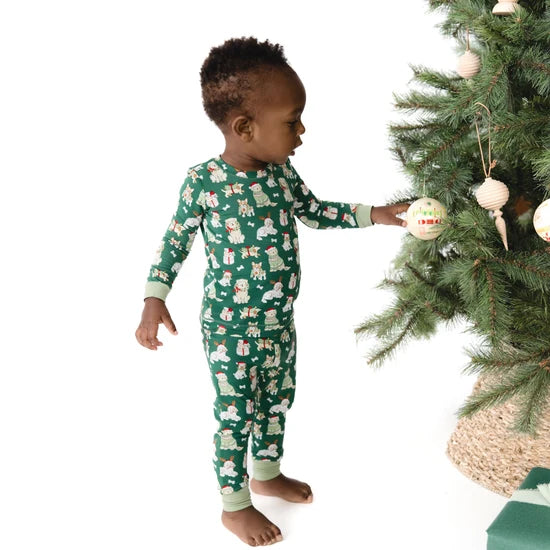 Angel Dear Christmas Dogs Uni L/S Loungewear Set