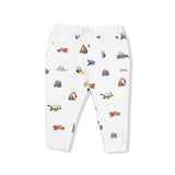 Angel Dear Construction Vehicles Raglan Sweatshirt & Jogger Set