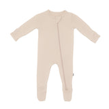Kyte Bamboo Zippered Footie | Bisque