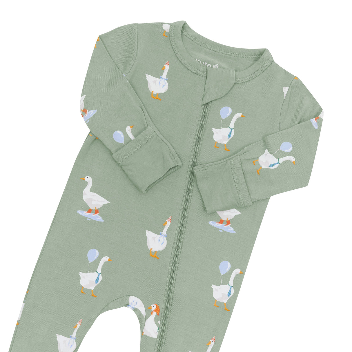 Kyte Bamboo Zippered Footie | Silly Goose