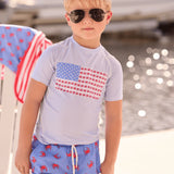 Sugar Bee Clothing Blue Crab Boy Summer Swim Shorts