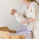 Saranoni Bamboo Rayon Muslin Swaddle | Forget-Me-Not