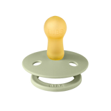 BIBS Original Natural Rubber Round Pacifier (2 Pack) | Sage & Hunter Green