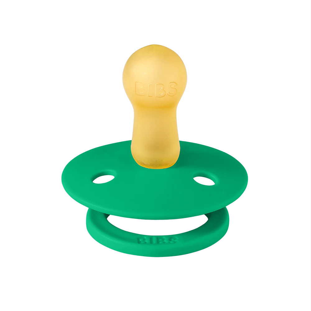 BIBS Latex Round Pacifier 2-pack | Matcha & Cactus