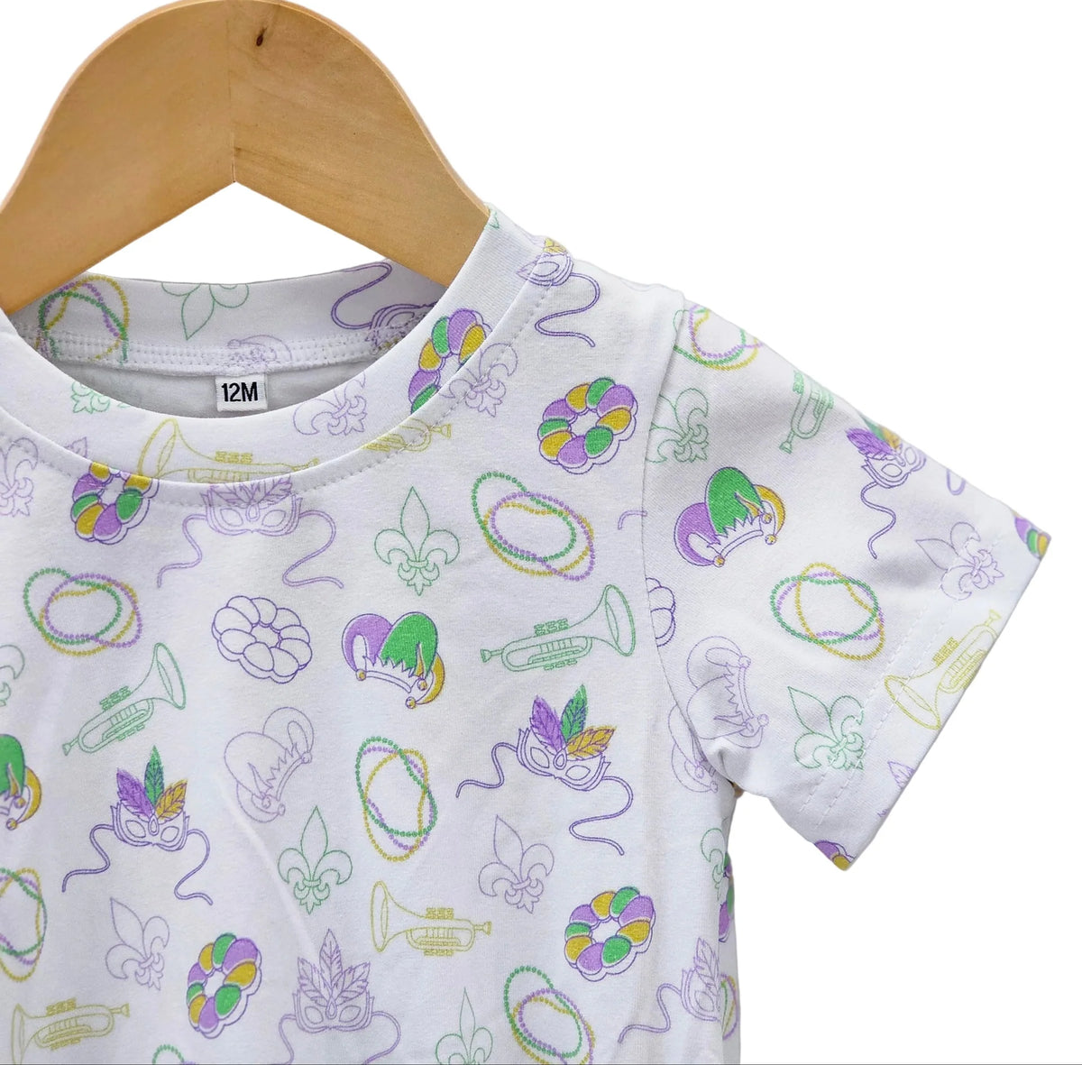 Oak Lane Short Sleeve Mardi Gras Bubble
