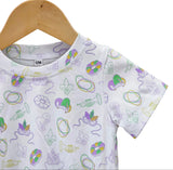 Oak Lane Short Sleeve Mardi Gras Bubble